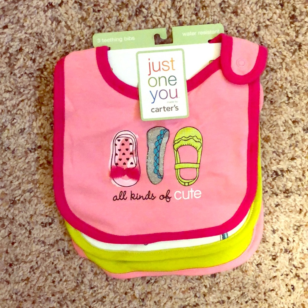 Carters Bib 3 pack- Girls